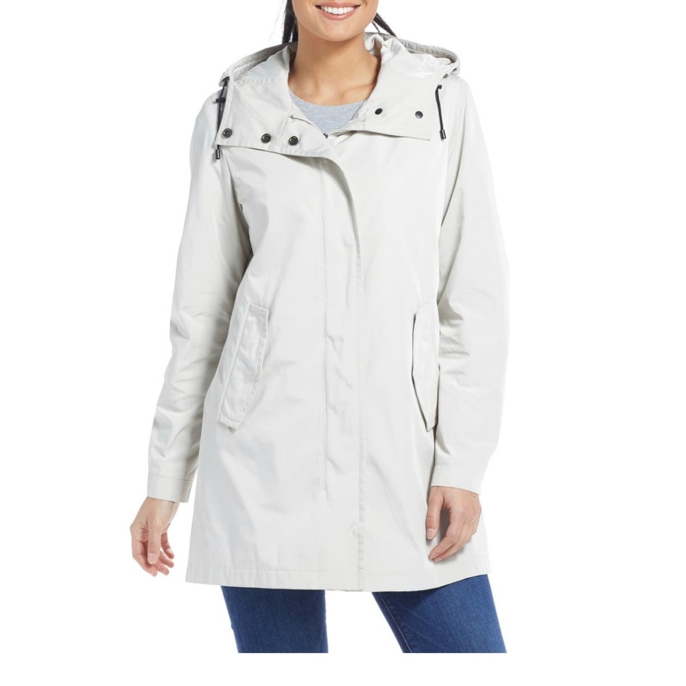 GALLERY Hooded Zip-up jacket pearl